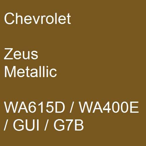Chevrolet, Zeus Metallic, WA615D / WA400E / GUI / G7B.
